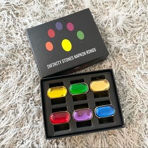 NIB Avengers Infinity Stone napkin ring set